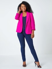 Roman Pink Petite Classic Stretch Blazer - Image 3 of 5