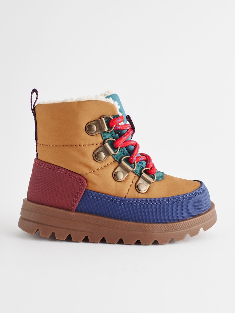 Multi Quilted Hiker Boots - Image 2 of 5 Multi Quilted Hiker Boots - Image 2 of 5