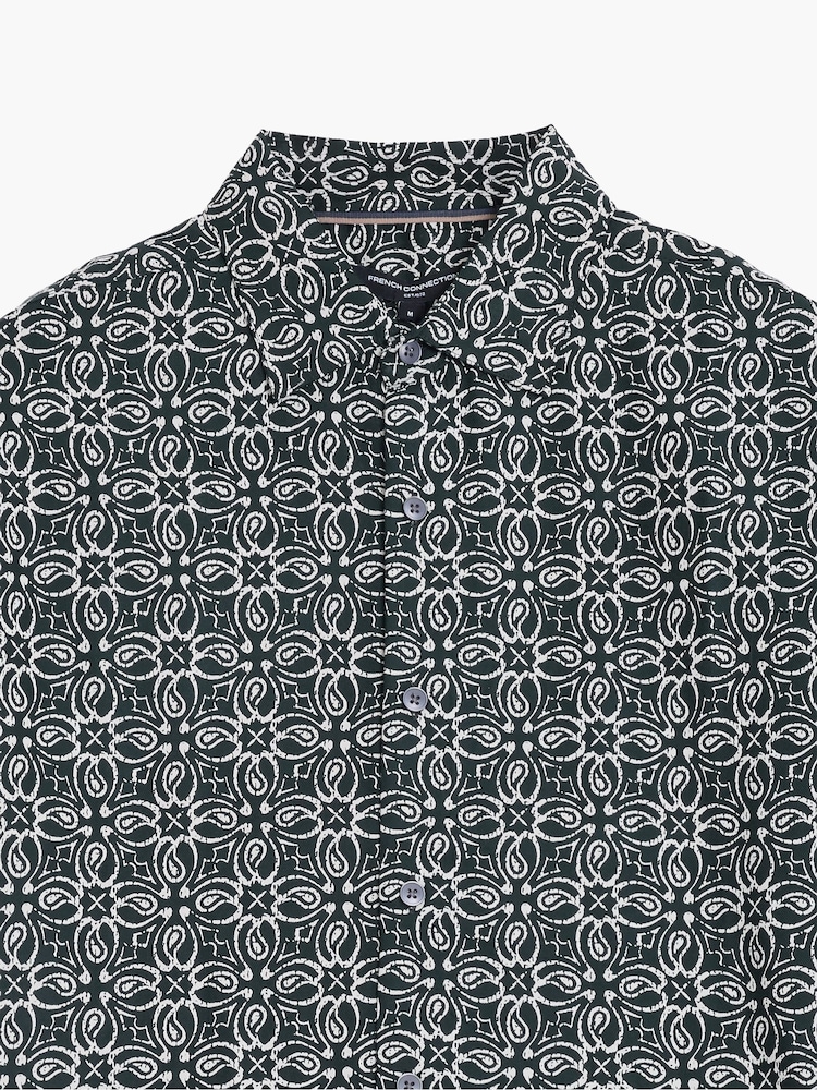 Camisa de manga corta con botones y estampado floral de French Connection - Imagen 6 de 6