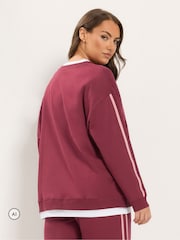 Yours Curve Red Side Stripe 2-In-1 Jumper - Image 3 of 6
