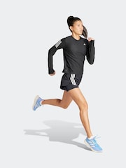 adidas Black Own The Run Long Sleeve T-Shirt - Image 3 of 8