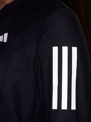 adidas Black Own The Run Long Sleeve T-Shirt - Image 8 of 8