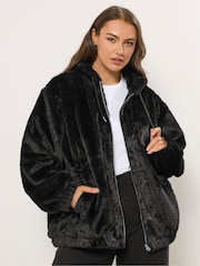 Yours Curve Veste à capuche en fausse fourrure - Image 1 sur 5