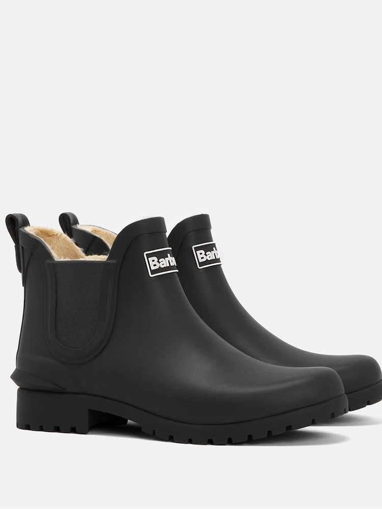 Barbour® Black Kirkton Mini Wellington Boots - Image 2 of 5
