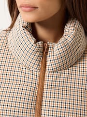 PixieGirl Petite Natural Check Puffer Coat - Image 4 of 6