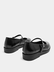 Yours Curve Black Wide Fit Buckle Detail Mary Jane Shoes - Image 4 of 5