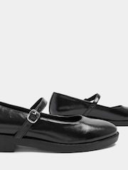 Yours Curve Black Wide Fit Buckle Detail Mary Jane Shoes - Image 5 of 5
