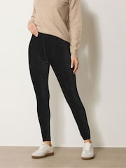 Long Tall Sally Black Cord Skinny Leggings - Image 4 of 5