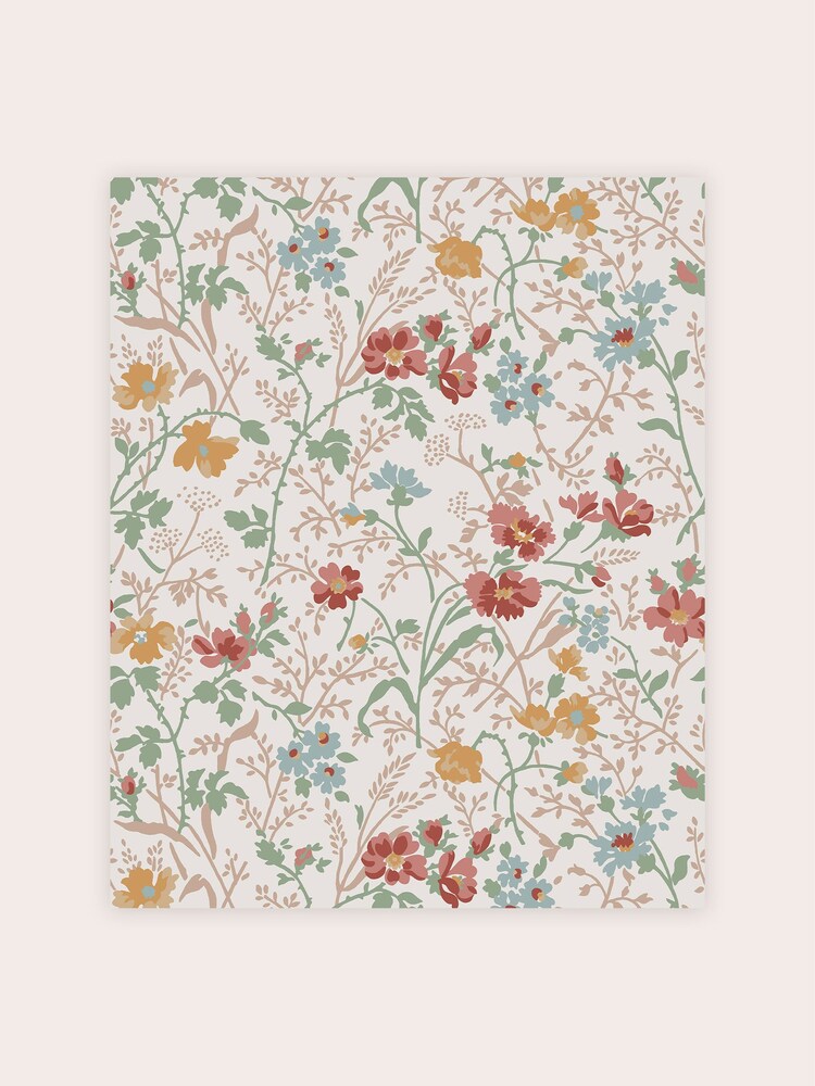 Laura Ashley Antique Pink Shropshire Posy A4 Wallpaper Sample - Image 2 of 2