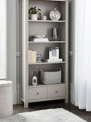 Dove Grey Malvern Oak Effect Bookcase Shelf - Image 1 of 7