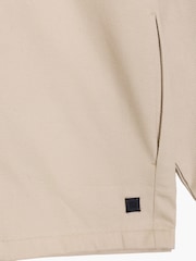 French Connection Brown Cotton Zip-Through Collared Chest Pocket Overshirt - Image 5 of 6