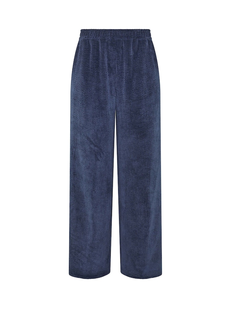 Long Tall Sally Blue Cord Wide Leg Trousers - Image 6 of 6