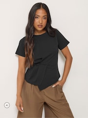 топ с короткими рукавами и складками PixieGirl Petite - Изображение 1 6