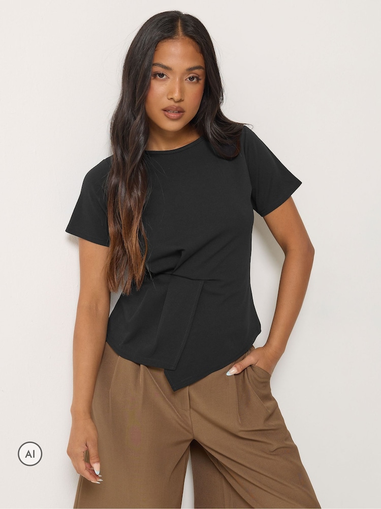 топ с короткими рукавами и складками PixieGirl Petite - Изображение 1 6
