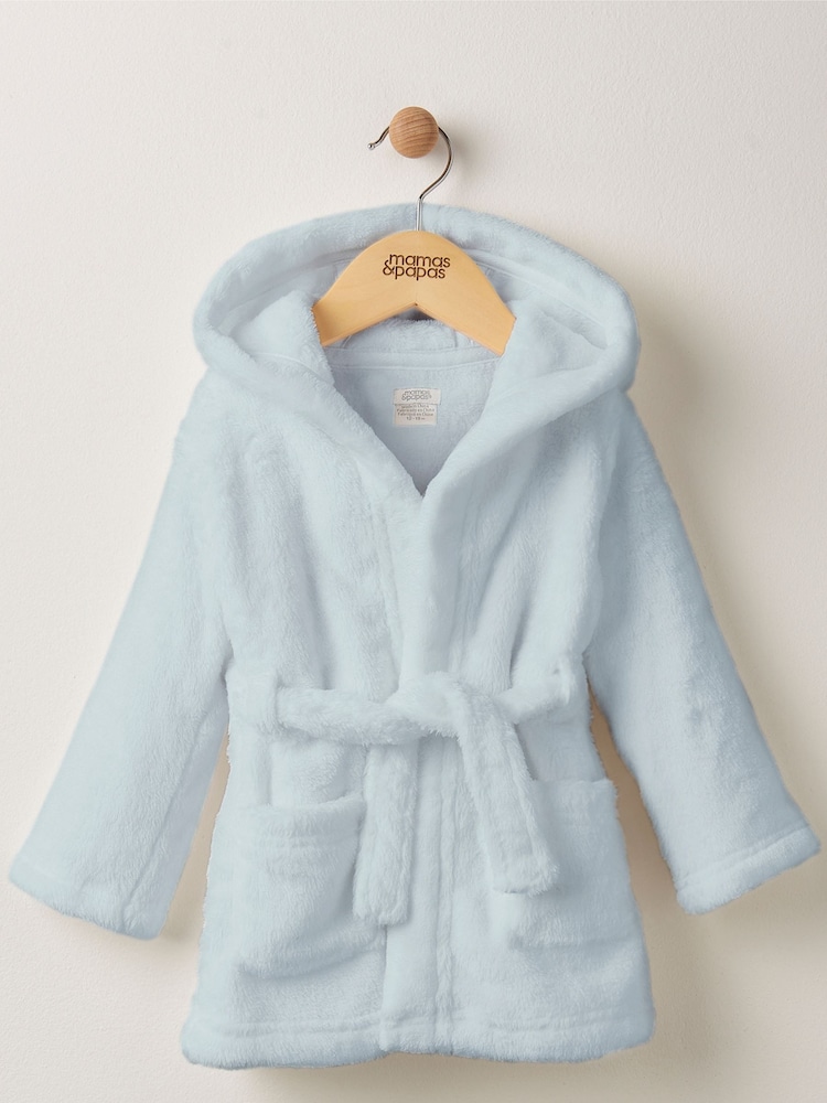 Mamas & Papas Blue Dinosaur Dressing Gown - Image 1 of 3