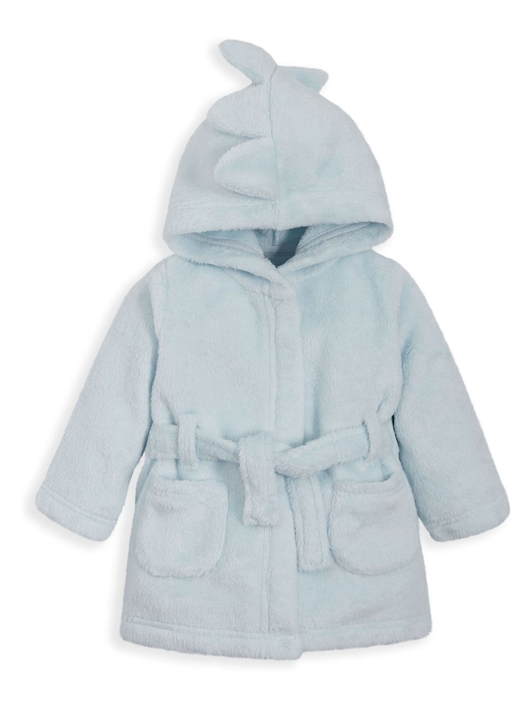 Mamas & Papas Blue Dinosaur Dressing Gown - Image 2 of 3