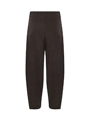 PixieGirl Petite Brown Cord Barrel Leg Trousers - Image 6 of 6