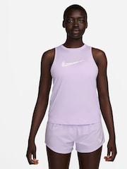 Nike Purple Dri-FIT One Swoosh Running Tank Top - Image 1 of 4