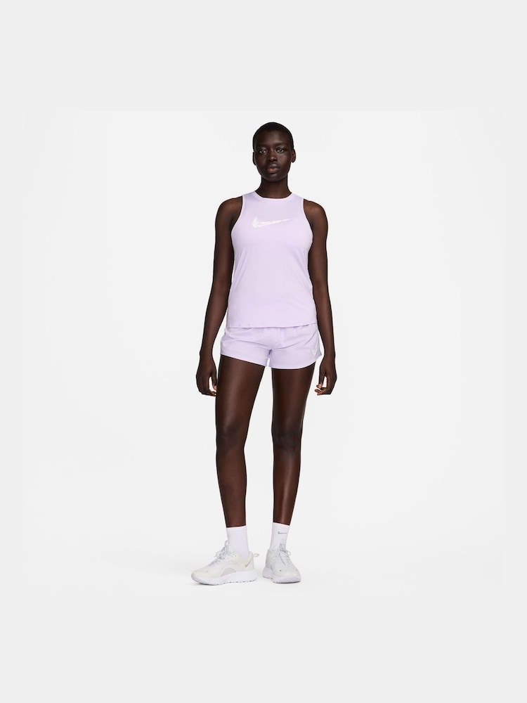 Nike Purple Dri-FIT One Swoosh Running Tank Top - Image 4 of 4