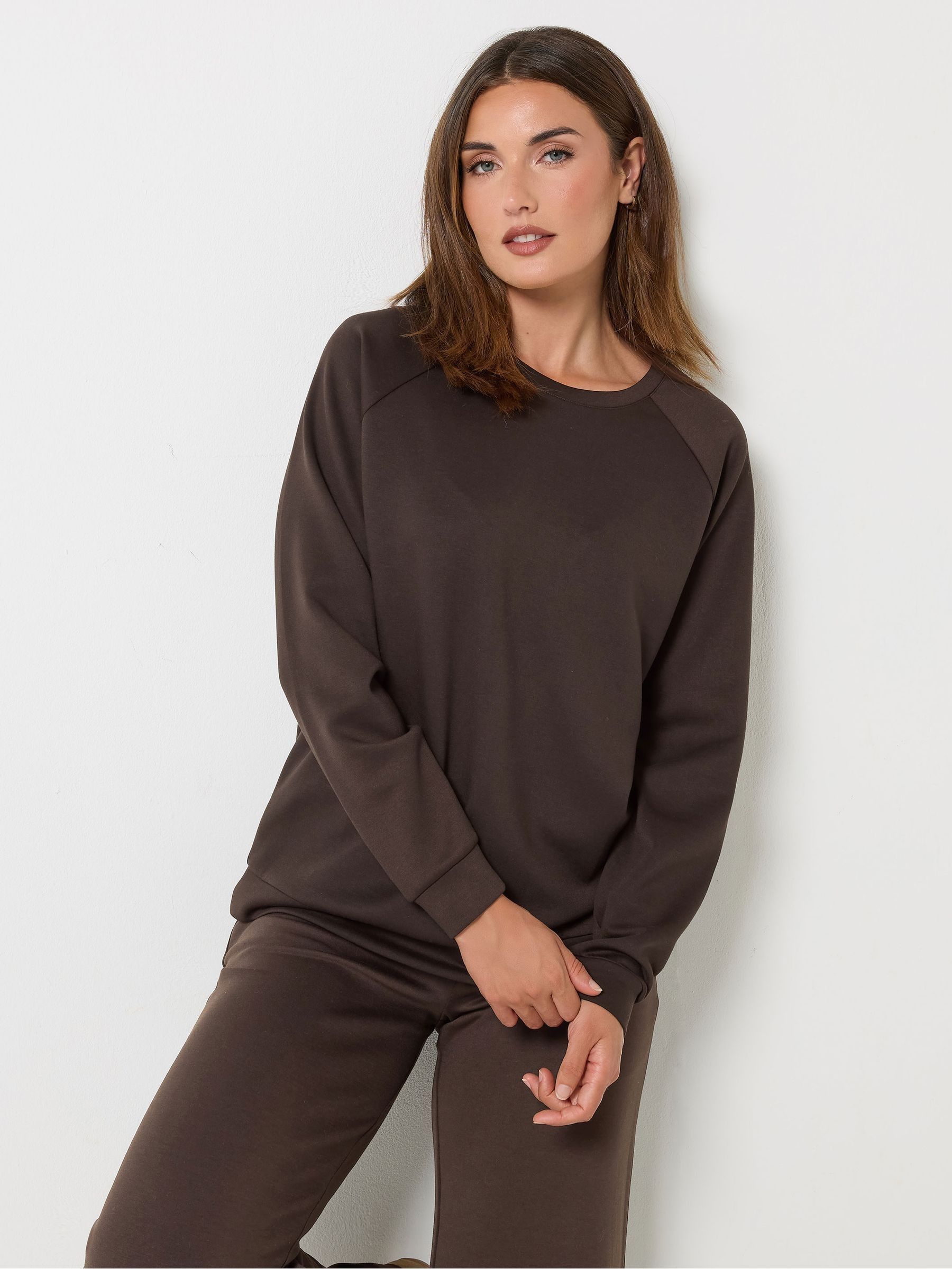 Long Tall Sally Women's Brown Lts Premium Crew Neck Sweatshirt - Image 3
