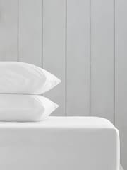 White Cotton Rich Deep Fitted Sheet - Image 1 of 2