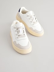 White Retro Sole Trainers - Image 1 of 5