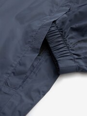 Navy Blue Lightweight Waterproof Hooded Packable Jacket - Image 10 of 13