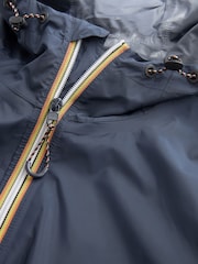 Navy Blue Lightweight Waterproof Hooded Packable Jacket - Image 11 of 13