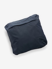 Navy Blue Lightweight Waterproof Hooded Packable Jacket - Image 13 of 13