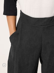 PixieGirl Petite Black Cord Barrel Leg Trousers - Image 4 of 6