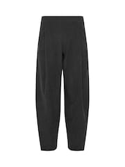 PixieGirl Petite Black Cord Barrel Leg Trousers - Image 5 of 6