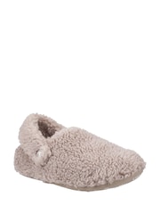 Crocs Brown Classic Cozzzy Kids Slippers - Image 2 of 4