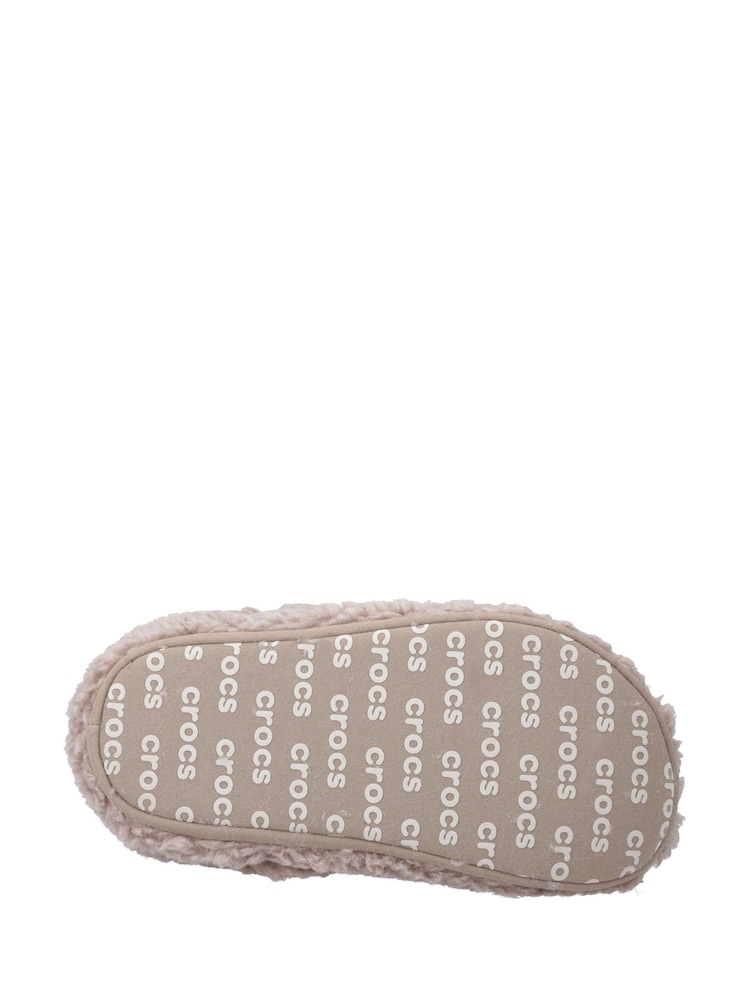 Crocs Brown Classic Cozzzy Kids Slippers - Image 4 of 4 Crocs Brown Classic Cozzzy Kids Slippers - Image 4 of 4
