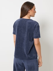 Long Tall Sally Blue Cord T-Shirt - Image 3 of 6