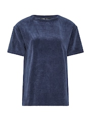 Long Tall Sally Blue Cord T-Shirt - Image 5 of 6