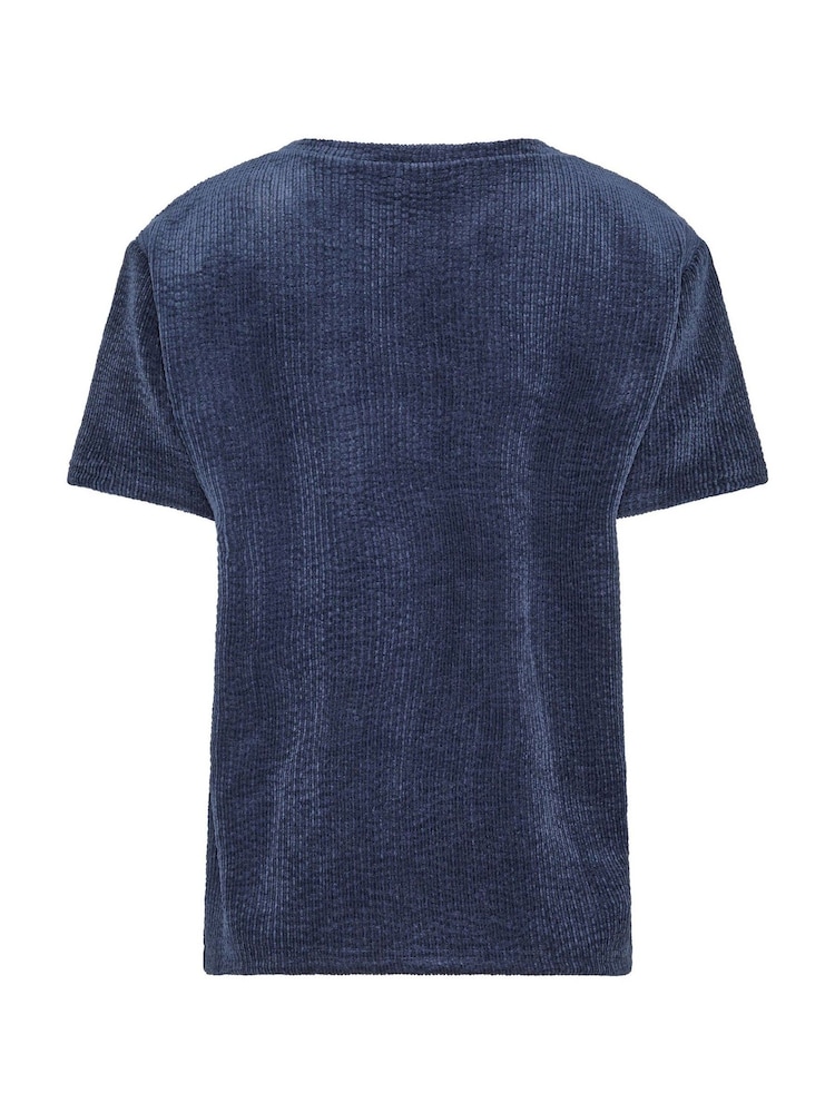 Long Tall Sally Blue Cord T-Shirt - Image 6 of 6