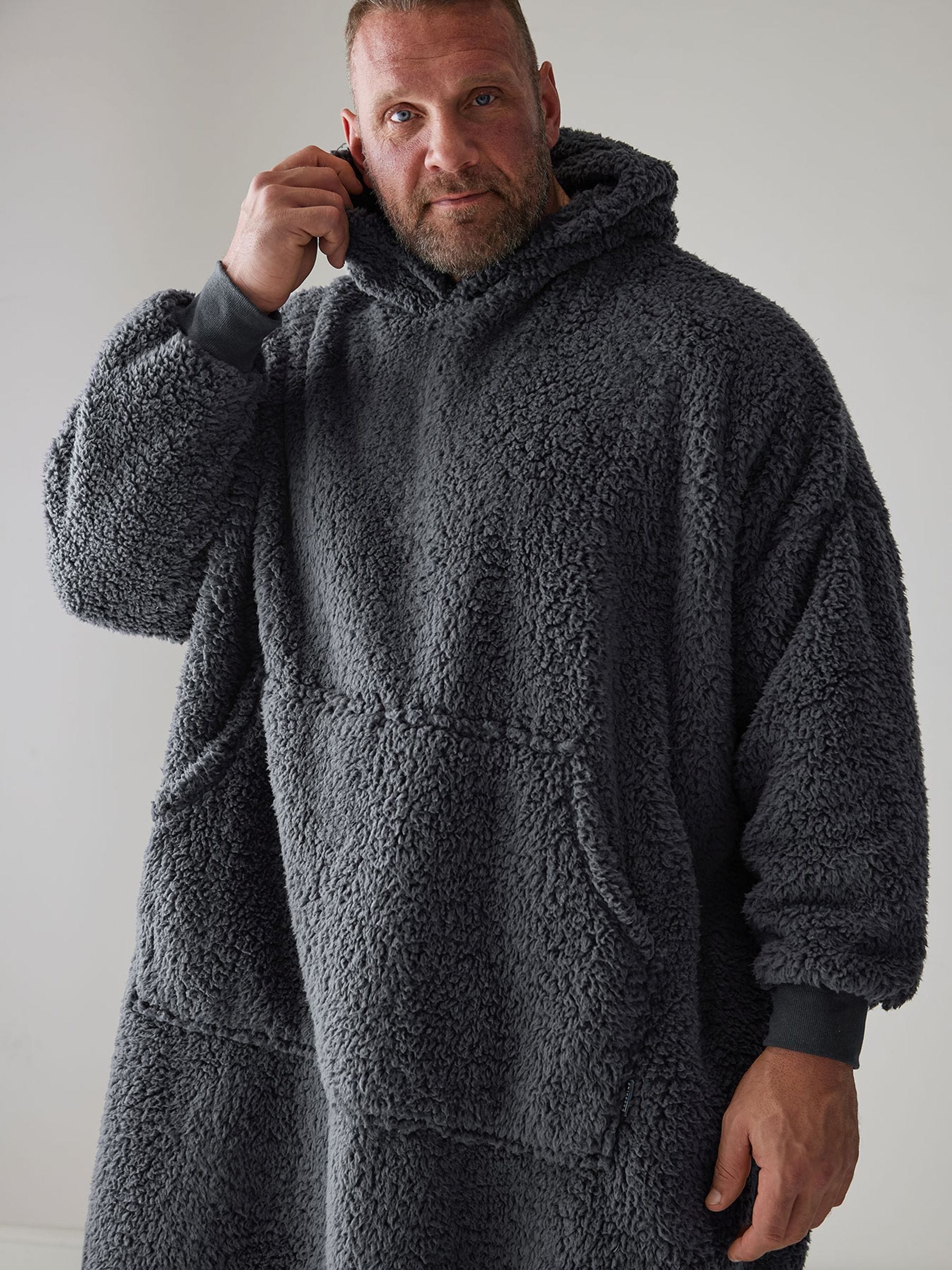 Buy BadRhino Big & Tall Grey Super Soft Blanket Hoodie from Next USA