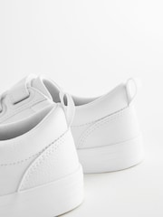 White Standard Fit (F) 3 Strap Touch Fastening Trainers - Image 3 of 6