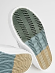 White Standard Fit (F) 3 Strap Touch Fastening Trainers - Image 4 of 6