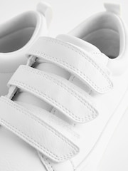 White Standard Fit (F) 3 Strap Touch Fastening Trainers - Image 6 of 6