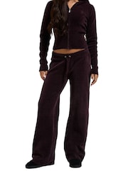 Juicy Couture Red Jama Knit Joggers - Image 1 of 5
