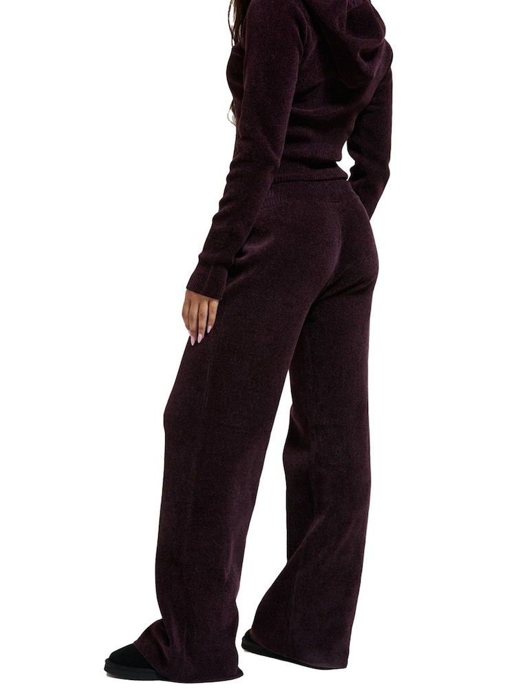 Juicy Couture Red Jama Knit Joggers - Image 2 of 5 Juicy Couture Red Jama Knit Joggers - Image 2 of 5