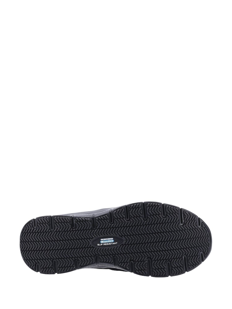 Skechers Black Flex Advantage Wide McAllen Sr Occupational Shoes - Image 4 of 4 Skechers Black Flex Advantage Wide McAllen Sr Occupational Shoes - Image 4 of 4