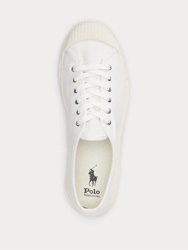Polo Ralph Lauren Essence 100 Canvas Cap Toe Trainers - Image 4 of 4