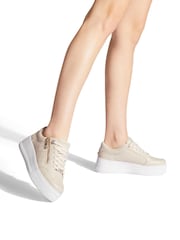 Carvela Jive Quilted Zip Trainers - Image 1 of 4