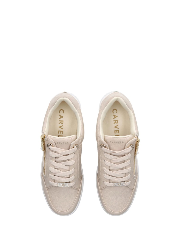 Carvela Jive Quilted Zip Trainers - Image 4 of 4
