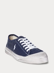 Polo Ralph Lauren Essence 100 Canvas Cap Toe Trainers - Image 2 of 4