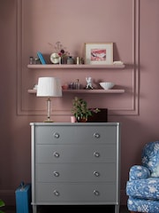Laura Ashley Pale Charcoal Henshaw Two+Three Drawers Chest - Image 1 of 5