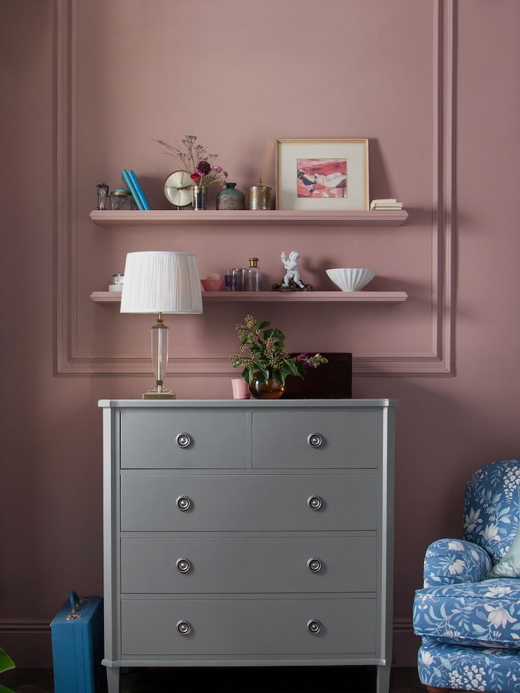 Laura Ashley Pale Charcoal Henshaw Two+Three Drawers Chest - Image 1 of 5