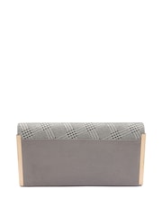 Lotus Silver Gold Clutch Bag with Chain - Image 2 of 4